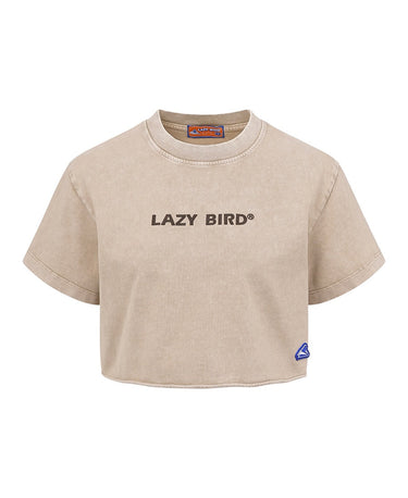 LAZY BIRD LAZY CROP T-SHIRT