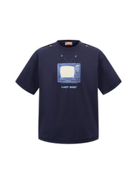 LAZYBIRD NAPFLIX 3D TV TSHIRT