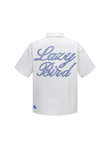 LAZYBIRD POLO STRIPE LOGO SHIRT