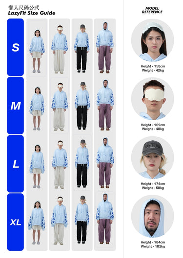 LAZYBIRD ZZZ HOODIE LIGHT BLUE